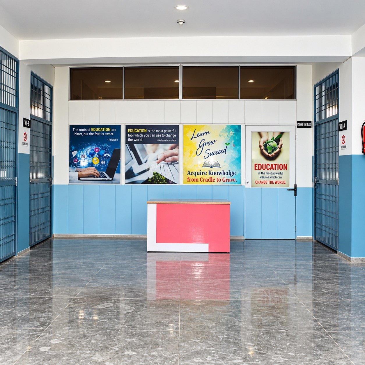 Classroom Corridor & Computer Lab Entrance